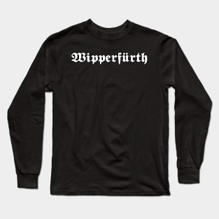 Wipperfürth written with gothic font Long Sleeve T-Shirt